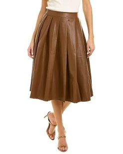 Pleated A-Line Skirt Women