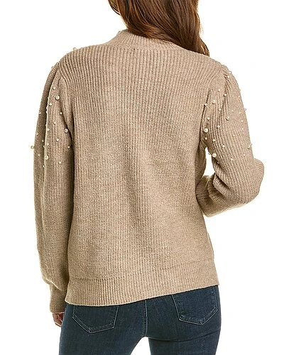 Pearl Bead Wool-Blend Sweater Women 4 Pearl Bead Wool-Blend Sweater Women - Image 2