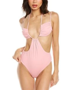 Ruched Cup Tie One-Piece Women