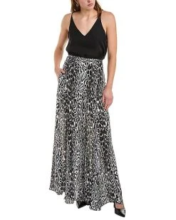 Carolina Herrera Wide Leg Silk Palazzo Pant Women