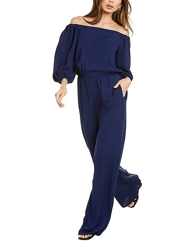 THEORY Off-Shoulder Silk Jumpsuit Women 3 THEORY Off-Shoulder Silk Jumpsuit Women