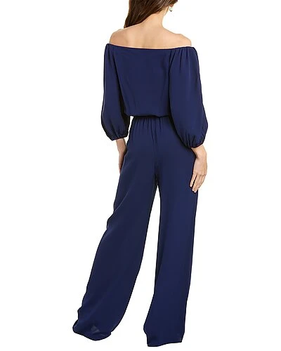 THEORY Off-Shoulder Silk Jumpsuit Women 4 THEORY Off-Shoulder Silk Jumpsuit Women - Image 2