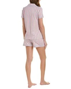 Party Stripe Polo Pajama Set Women -Fashionable Womens Clothing Store 1412520693 RLLD 2