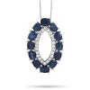 14K 2.71 Ct. Tw. Diamond & Sapphire Pendant Necklace Women -Fashionable Womens Clothing Store 6020297847 RLLD 1