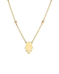 14K Diamond Necklace Women