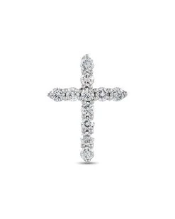 14K 0.35 Ct. Tw. Diamond Cross Pendant Women