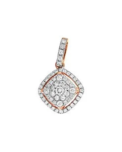 14K Rose Gold 0.25 Ct. Tw. Diamond Pendant Women