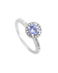 14K 0.95 Ct. Tw. Diamond & Tanzanite Ring Women