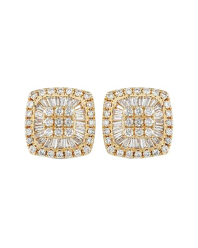 14K 1.33 Ct. Tw. Diamond Cushion Studs Women 3 14K 1.33 Ct. Tw. Diamond Cushion Studs Women