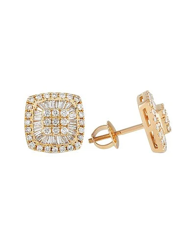 14K 1.33 Ct. Tw. Diamond Cushion Studs Women 4 14K 1.33 Ct. Tw. Diamond Cushion Studs Women - Image 2