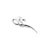 Ver 8-8.5mm Cultured Freshwater Pearl Brooch Women