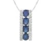 14K 1.03 Ct. Tw. Diamond & Sapphire Necklace Women 1 14K 1.03 Ct. Tw. Diamond & Sapphire Necklace Women -Fashionable Womens Clothing Store 6020913422 RLLD 1