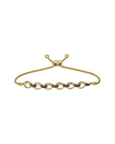 Chocolatier 14K Honey Gold 0.22 Ct. Tw. Diamond Bracelet Women 3 Chocolatier 14K Honey Gold 0.22 Ct. Tw. Diamond Bracelet Women