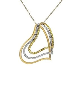 14K Two-Tone 0.14 Ct. Tw. Diamond Necklace Women