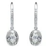 Silver CZ Earrings Women