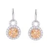 Silver CZ Earrings Women