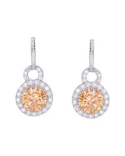 Silver CZ Earrings Women