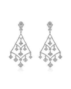 Fine Jewelry 18K 8.26 Ct. Tw. Diamond Earrings Women