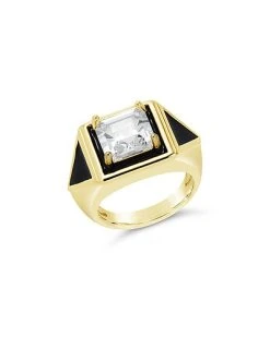 14K Plated CZ Bruna Ring Women