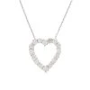 Fine Jewelry 18K 3.10 Ct. Tw. Diamond Heart Necklace Women -Fashionable Womens Clothing Store 6030096910 RLLD 1