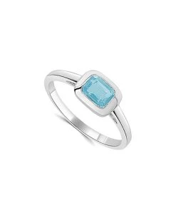 14K 0.50 Ct. Tw. Aquamarine Ring Women