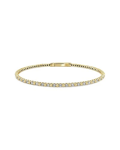 14K 0.88 Ct. Tw. Diamond Flexible Bangle Bracelet Women 3 14K 0.88 Ct. Tw. Diamond Flexible Bangle Bracelet Women