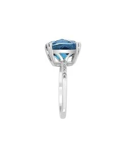 14K 8.40 Ct. Tw. Diamond & London Blue Topaz Ring Women -Fashionable Womens Clothing Store 6030256731 RLLD 4