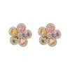 The Luxe Collection CZ Lizzie Flower Studs Women