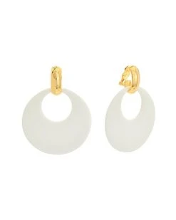 Plated Clip-On Dangle Earrings Women