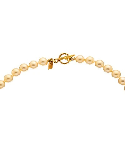 Plated 10mm Pearl Necklace Women 4 Plated 10mm Pearl Necklace Women - Image 2