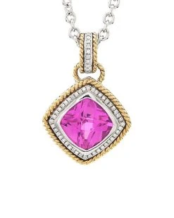 Diamond Select Cuts 14K & Silver 5.52 Ct. Tw. Diamond Necklace Women