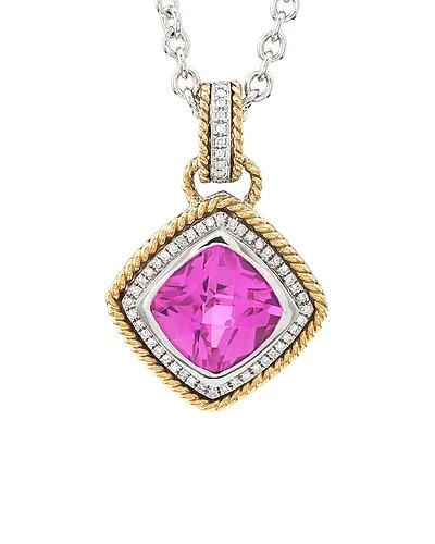 Diamond Select Cuts 14K & Silver 5.52 Ct. Tw. Diamond Necklace Women 3 Diamond Select Cuts 14K & Silver 5.52 Ct. Tw. Diamond Necklace Women