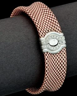 18K Over Silver 0.20 Ct. Tw. Diamond Buckle Bangle Women Whitegold -Fashionable Womens Clothing Store 6030342147 RLLD rosegold 1