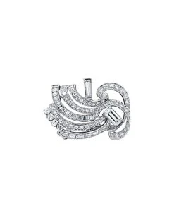 Fine Jewelry Platinum 5.15 Ct. Tw. Diamond Brooch Women