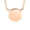 14K Rose Gold Vermeil Pendant Necklace Women