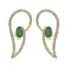 14K 0.74 Ct. Tw. Diamond & Emerald Earrings Women -Fashionable Womens Clothing Store 6030472198 RLLD 1