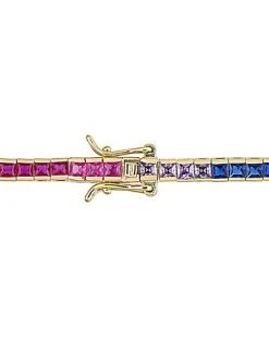 Gold Over Silver CZ Tennis Bracelet Women -Fashionable Womens Clothing Store 6030475616 RLLD 2