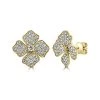 14K 1.60 Ct. Tw. Diamond Flower Earrings Women