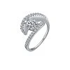 Silver CZ Ring Women
