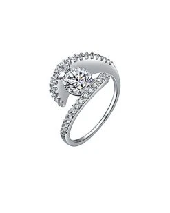 Silver CZ Ring Women