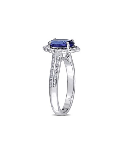 14K 1.96 Ct. Tw. Diamond & Tanzanite Ring Women 5 14K 1.96 Ct. Tw. Diamond & Tanzanite Ring Women - Image 3