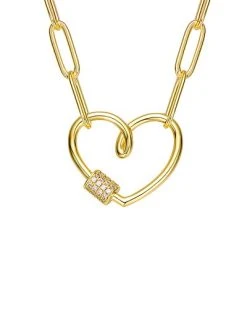 14K Plated CZ Necklace Women