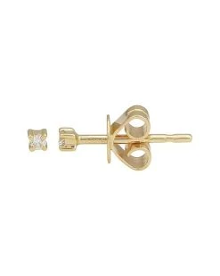 14K Diamond Tiny Studs Women