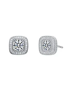 Silver CZ Studs Women