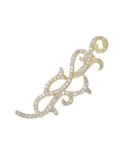 14K Over Silver Pin Women