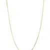 14K Herringbone Necklace Women