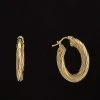 14K Italian Gold Twisted Hoops Women -Fashionable Womens Clothing Store 6040418713 RLLD 1
