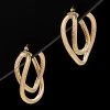 14K Italian Gold Hoops Women